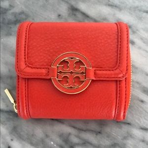 Bright Orange Tory Burch Wallet
